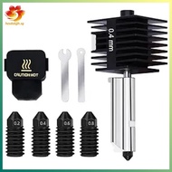 [hzsdakjjh.] A1/A1 Mini Hotend Kit Print Extruder 0.4MM Nozzle Hotend Replacement with Extra 0.2/0.4