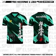 JERSEY OLAHRAGA KARATE COSTUM DOJO GREEN