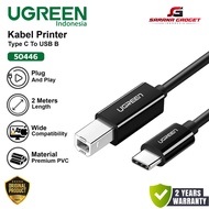 UGREEN 50446 Type C to USB 2.0B Type B Female Printer Cable 2M 2 Meter Cable Print Scanner Scanner