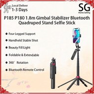1.8m P185 P180 Selfie Stick Gimbal Quadruped Bluetooth Mobile Live Streaming Tiktok 360 Degree Handh