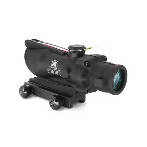 NEW Tactical TA31 4x32 M4 Chevron Reticle Fiber Optics Riflescope Illuminated With RM06 Red Dot Sigh