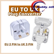(1 PCS) EU To UK FUSED Power Converter EURO 2 Pin Plug To UK 3 Pin Plug Travel Socket Open Cap Top A