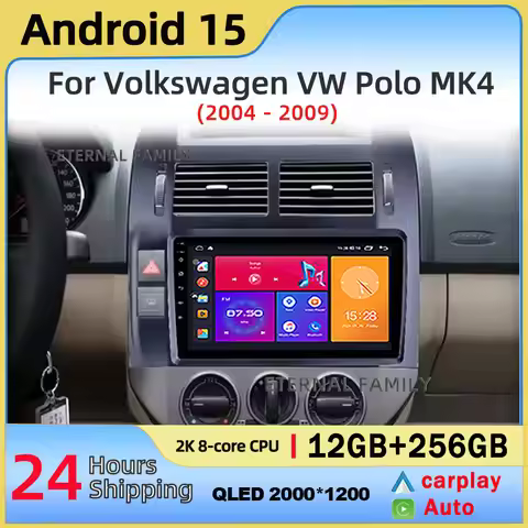 Android Car Radio For Volkswagen VW Polo MK4 6Q 9N 9N3 2004- 2009 radio Multimedia Video Navigation 