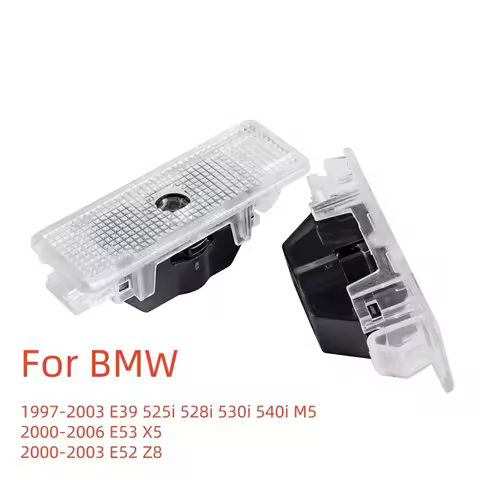 2Pcs LED Car Door welcome light Decoration Lamp Auto Accessories For BMW 2000-2006 X5 E53 1997 E39 5