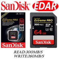 SanDisk Extreme Pro 300MB/S SD Card (64GB)