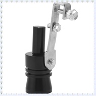 (PZXS) Aluminum Turbo Sound Whistle Exhaust Pipe Tailpipe BOV Blow-off Valve Simulator Black (Size X