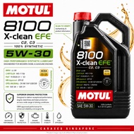 🇸🇬 MOTUL 8100 X-CLEAN EFE 5W30 100% Synthetic Engine Oil [5L]