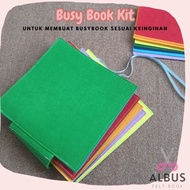 Stiff Flannel Busy Book Kit Quiet Book Kit/ Kit for Beginners Custom Busy Book/ Busy Book Kit for Ma