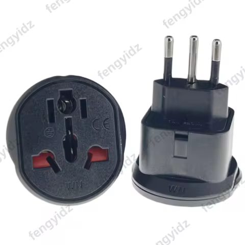 Universal Switzerland Plug Adapter 3 Pin EU Euro AU US UK To Swiss Travel Adapter Electric Power Cor