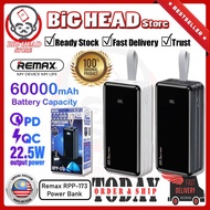 REMAX Powerbank RPP-173 60000mAh 4 USB+3 IN 22.5W PD QC Fast Charging Power Bank