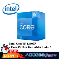 INTEL CORE ALDER LAKE 12TH GENERATION LGA1700 PROCESSORS I3-12100F / 12100 | I5 -12400F / 12400