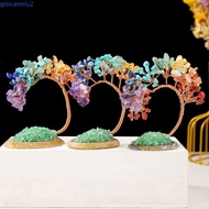 GIOVANNIY Natural Crystal Tree, Natural Handicrafts Mini Tree Model, Multicolor Tree Design Crystal 