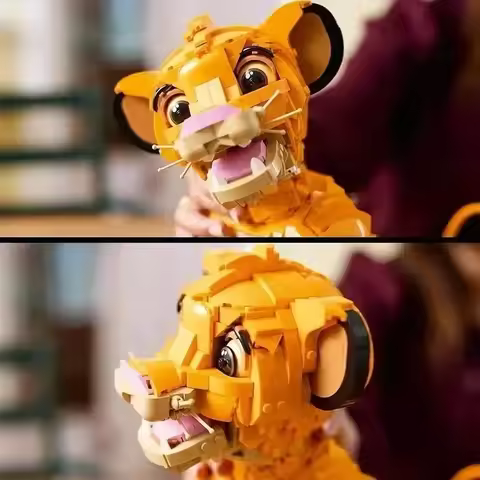 Hot Toys Animal cub King Simba 43243 model puzzle building blocks DIY children's assembly toys child