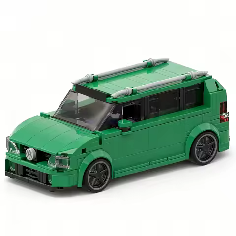 388pcs MOC Fast Furious Tokyo Drift Twinkie's Volkswagened Touran City Champions Model Building Bloc