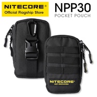 NITECORE NPP30 Tactical Pocket Pouch Power Bank Bag Earphone Pack Black MOLLE Military EDC Mini Purs