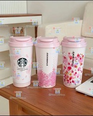 STANLEY星巴克星櫻花世界咖啡杯不鏽鋼吸管保溫杯保冷咖1 禮物 水杯 水壺 保溫杯