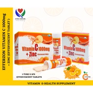 Efferzon Vitamin C 1000mg + Zinc 1 TUBE 10'S
