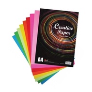 Uni A4 Creative Colour Paper Assorted 80gsm 120 Sheets U-9999