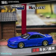 現貨|日產 VERTEX Silvia S14 金屬藍 TARMAC 1/64正版授權車模型
