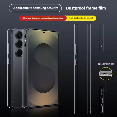 For Samsung Galaxy S25 Ultra Side Film Soft Frame Hydrogel Film S25 Plus S25 Ultra HD Border Sticker
