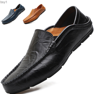 รองเท้าหนังวัวรองเท้าบุรุษขนาดใหญ่สำหรับผู้ชาย,รองเท้าหนังลำลองรองเท้าหนังอังกฤษรองเท้าแฟชั่นของผู้ชายรองเท้าลำลอง Bsy1