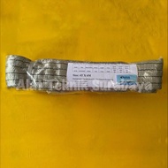 WEBBING SLING 4 TON X 5 6 METER BELT WEBING SAFETY LIFTING STRAP LASHING FLAT WEB ROUND 4T 5M 6M BES