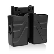 Double Magazine Holster, Universal Magazine Holder fits 9mm/.40 Dual Stack Mag, Magazine Pouch with