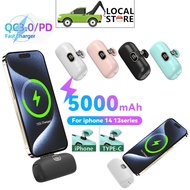 【SG Local】Mini Wireless Power Bank 5000mAh Fast Charging Portable Charger Pocket Small External Battery Powerbank
