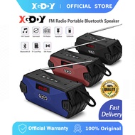 XGODY Portable FM Radio Bluetooth Wireless USB Speakers MP3 Subwoofer Loudspeaker With AUX TF-FM Rad