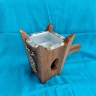 KAYU Viral Furnace Stove For Burning Mortar Pestle/Teak Wood Mortar/Antique Mortar Pestle, Mortar, Mortar, Teak Wood, Good Quality, Premium