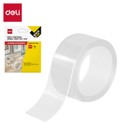 Deli Double-Sided Nano Tape Transparent Waterproof (3m/5m) Strong Adhesive Double Tape Kuat