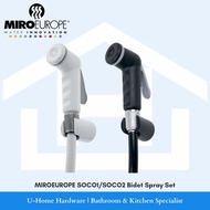 MIROEUROPE Bidet Spray Set SOCO1/SOCO2 White/Black Set (MADE IN ITALY)