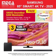 SAMSUNG QA85QN90FAKXXS 85" NEO QLED 4K QN90F SMART TV- Free WMT | Free S800D & $200 Mooments Redeem 