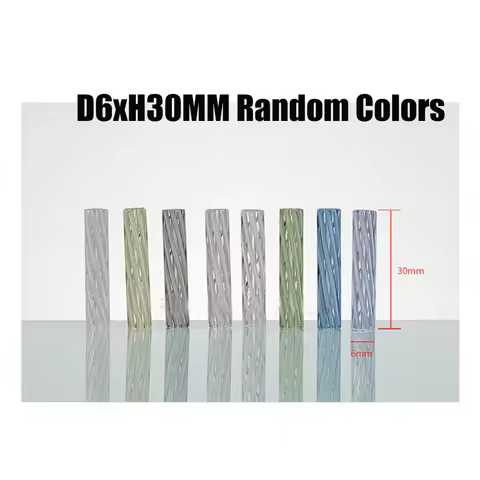 5Pcs 6mm 7mm 8mm 9mm 10mm H30mm Mini Glass Cigaret Pipe Filter Tips Round Mouth for Dry Herb Tobacco