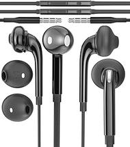 3.5mm Headphones Wired Earbuds(2Pack) with Microphone Earphones Jack Compatible for Galaxy S10e S7 S