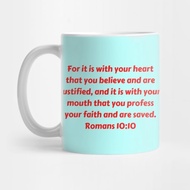 Roman Bible Verse Coffee Mug 1010 Bible Verse Romans 1010 Coffee Mug