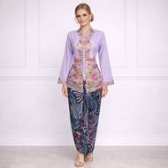 Encim Kebaya Lily Embroidered Denimbiru H 680 - Neng Lina Kebaya