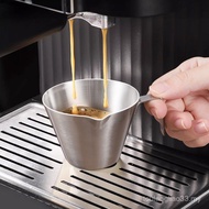 Ready Stock Thickened 304 Stainless Steel Coffee Extraction Cup with Scale Small Milk Ounce Making C