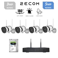 2ECOM AUDIO 3MP 5MP 1296P 1080P Wireless CCTV Set Camera Package WIFI CCTV Monitor PTZ CCTV Rotate w