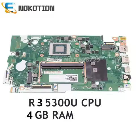 5B21B85215 HS461 HS561 HS761 NM-D521 For Lenovo IdeaPad 3-15ALC6 Laptop Motherboard R3 5300U CPU 4G 