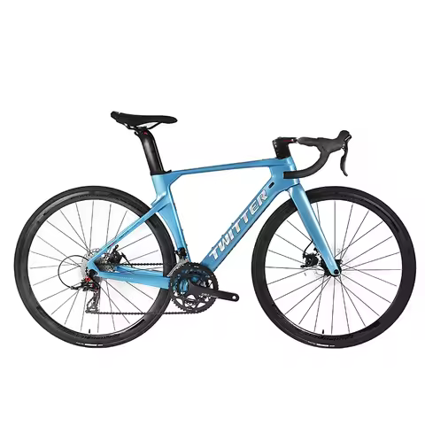 TWITTER-R10XTT RS-22S T800 Carbon Fiber Road Bike,Pure Oil Brake with Hidden Internal Cable Routing,