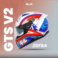 Gille Helmet Z-501 GTS V2 ZEFRA Motorcycle Helmets Full Face Dual Visor Free Iridium Lens