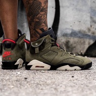 Travis Scott x Air Jordan 6 Glow Face Basketball Shoes Casual Sports Training Running Jordan6 Sneake