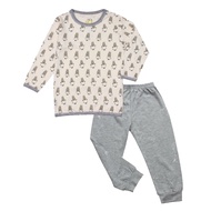 Baa Baa Sheepz Pyjamas Set Small Sheepz Yellow + Big Moon & Sheepz Grey