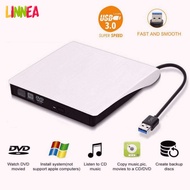 Linn External Slim USB 3.0 DVD Drive DVD ± RW CD-RW Burner Player for PC Laptop Mac