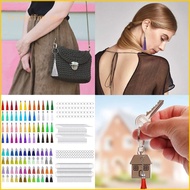ARIN 288 Pcs Keychain Tassels Rings for Craft with for Key Chain Tassels for Key Rings with Extender