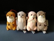 (Set價) 日版 Amufun 水獺 水瀨 海獺 Sea Otter 毛公仔 吊飾 鎖匙扣 扭蛋