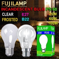 [LOCAL SELLER] 15W / 25W / 60W / 100W B22 PS60 Incandescent Light Bulb