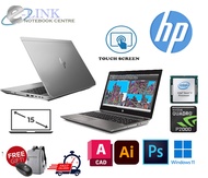 ( HP XEON Gaming / Design Touch Screen Laptop 15.6" ) HP ZBOOK 15 G5 / XEON  E-2176M / 64GB RAM DDR4