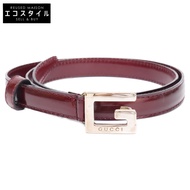Gucci [成色極佳] 037.194.0969 G Logo Buckle Leather 65・26 [二手]